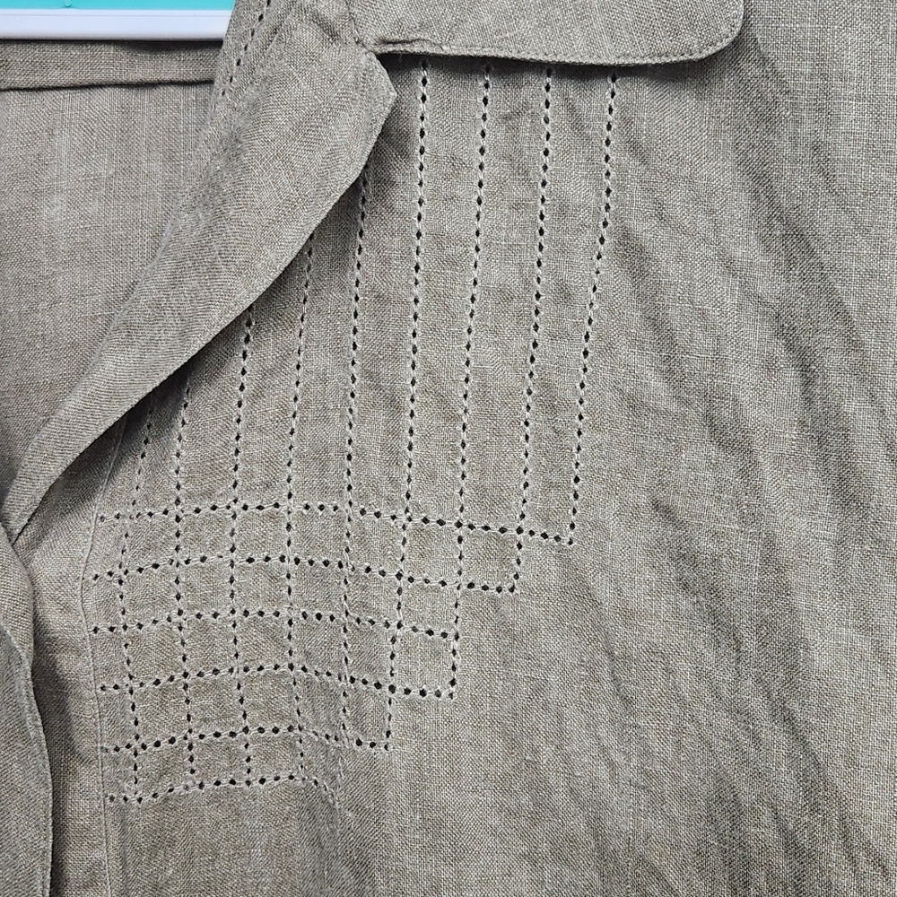 Tan Button-Up Shirt - Picture 2 of 5